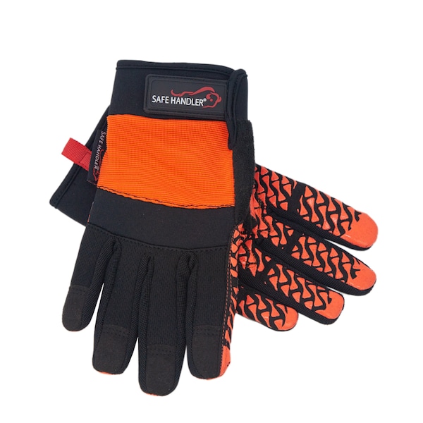 Safe Handler Gloves, Orange/Black, Small/Medium, BLSH-MSRG-14-SM2O - main